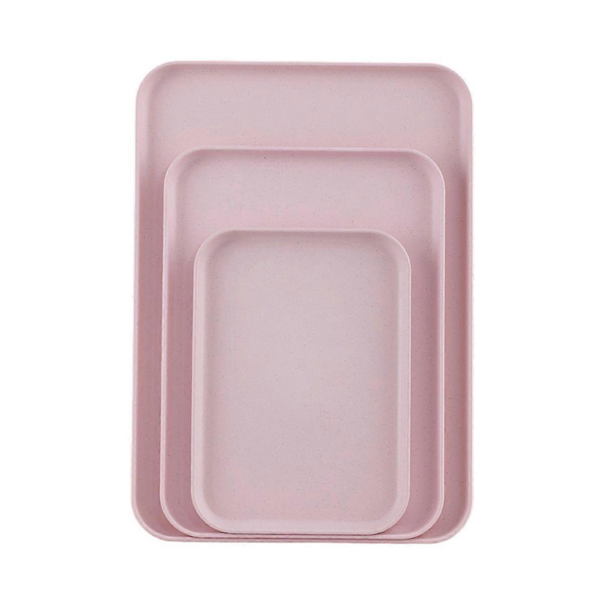 3Pcs Baking Sheets,Non Stick Cookie Baking Sheet,Versatile Use Cake Pans,Pink