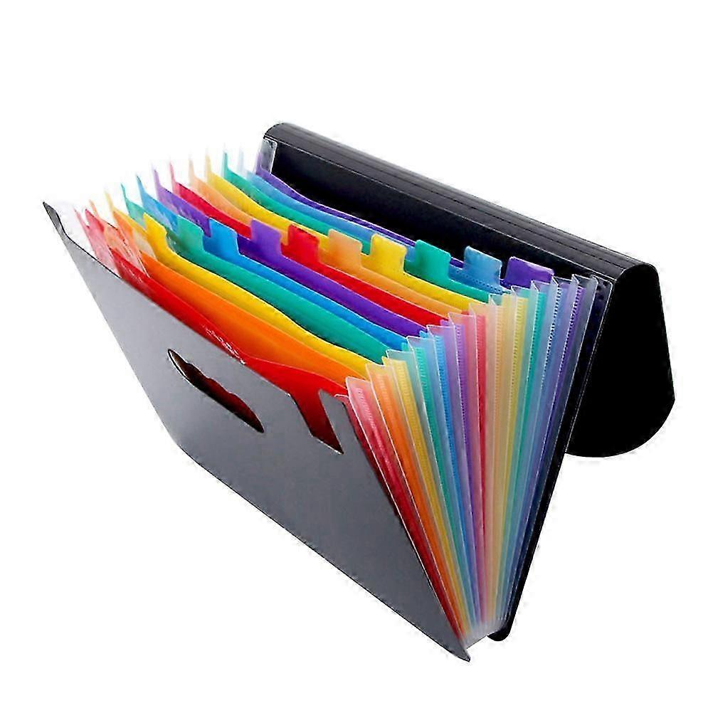 School Supplies Portable File Folder 12 Layer Document Folder