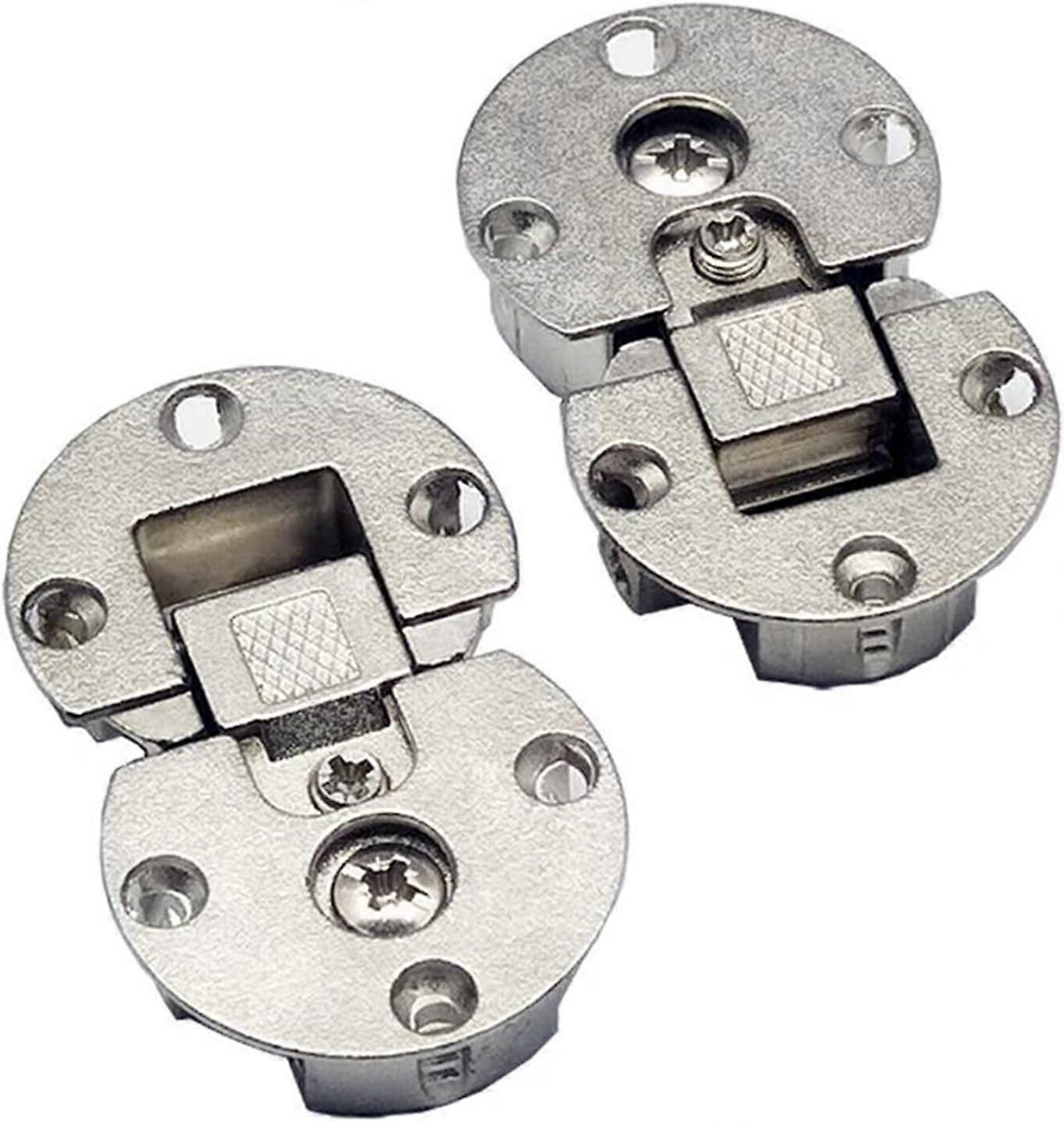 (2 Pieces) 90-Degree Flap Hinge Adjustable Cabinet Door Hidden Hinge Special Table Pull-Down Hinge Flat Hinge