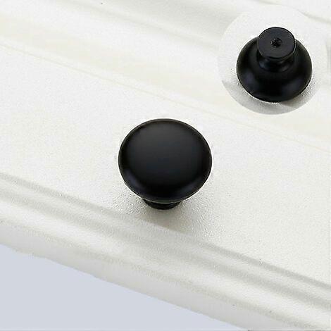 10PCS Door Knobs Drawer Knobs 29mm Vintage Handles Furniture Knobs for Kitchen Cabinets (Black)