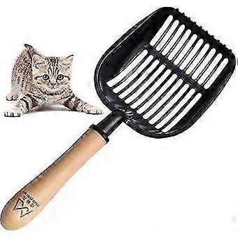 Metal Non-Stick Cat Litter Scoop with Stand, Durable Metal Litter Scoop for Cat Litter Tray Toilet Use