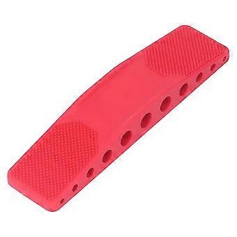 Horse Grooming Brush 6-in-1 Massage Scrubber Red Comfort Grip Lightweight Durable Silicone Multi-Purpose Design for Shedding Bathin 26-27