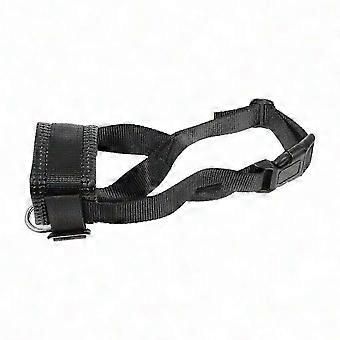 Museruola per cani anti-morso per la prevenzione della masticazione, museruola per animali domestici in nylon nero, 1 set