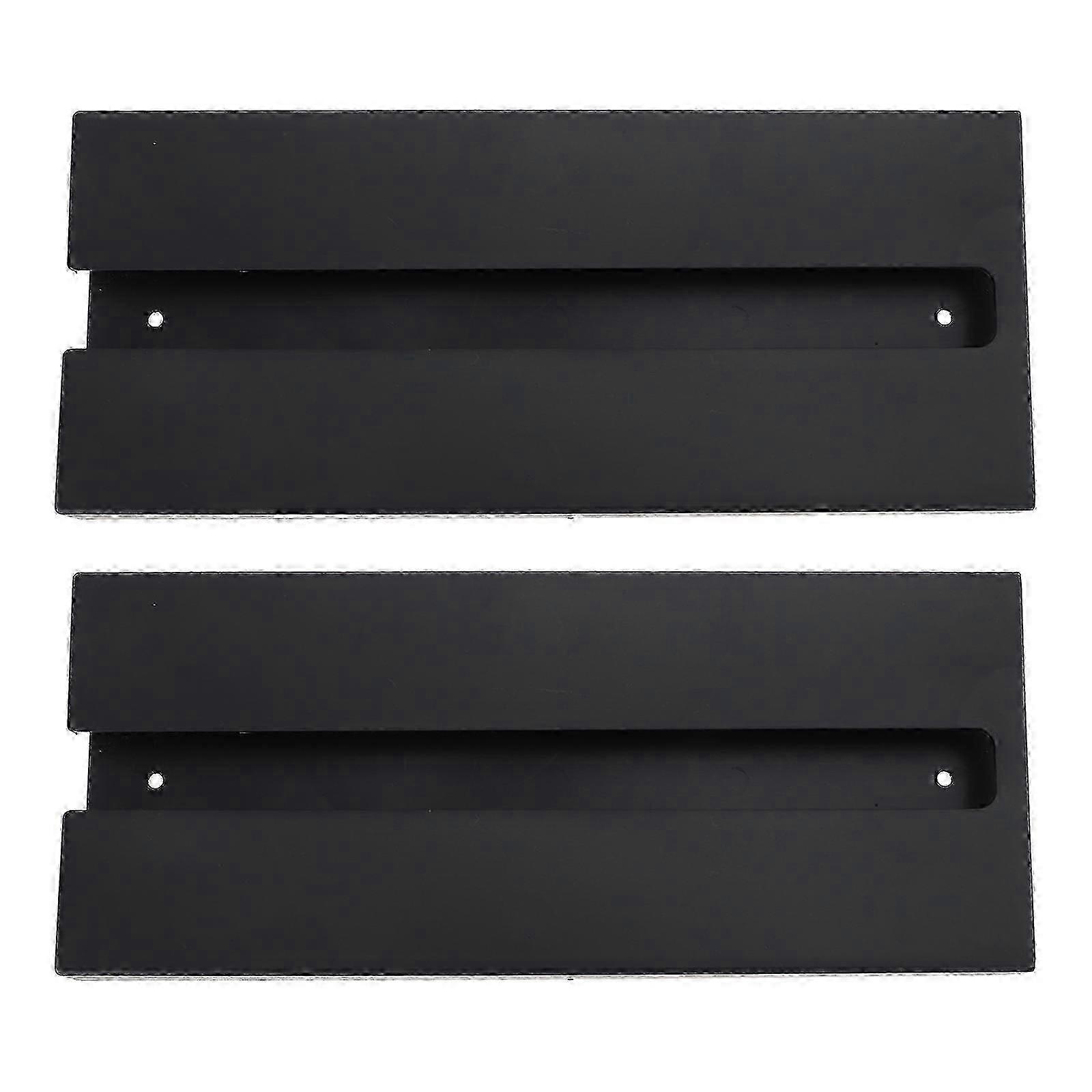 Upside Down Wine Cup Rack for Nail-Free Installation Black Plastic
