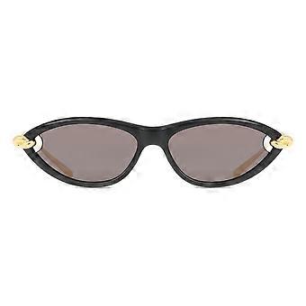 Bottega Veneta BV1390S 001 Dames Cat Eye Zonnebril met Volledig Rand UV3 Origineel