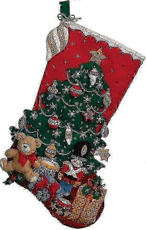 Stocking Felt Applique Kit, Cotton, Multicolor