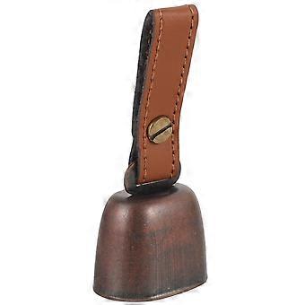 Outdoor Camping Bear Bell Iron Pendant for Hiking Use Light Brown
