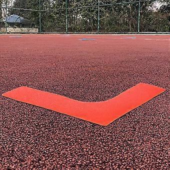 Tennis Court Line Ground Court Marker for Sports Use 4Pcs Assorted Color PVC Sticker