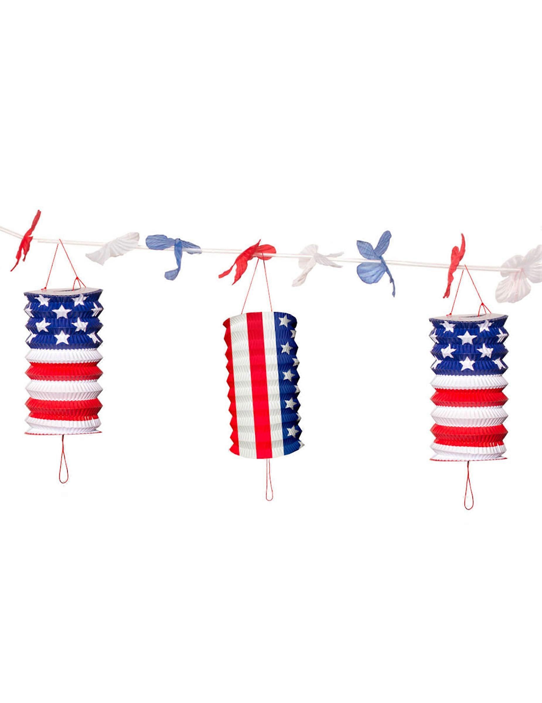 3m USA lantern garland
