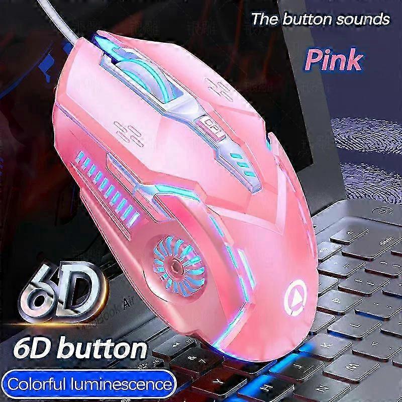 Mechanical Mute Six-Key Gaming Mouse