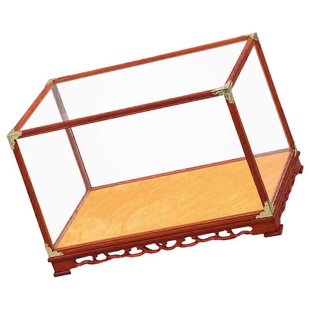 Multi-Function Transparent Display Box for Storage Use Wood Display Box Small