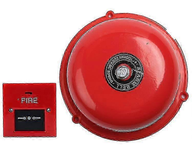100dB Red Fire Alarm Bell