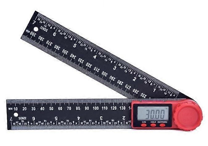 Digital Stainless Steel Angle Protractor with HOLD and REVERSE Function