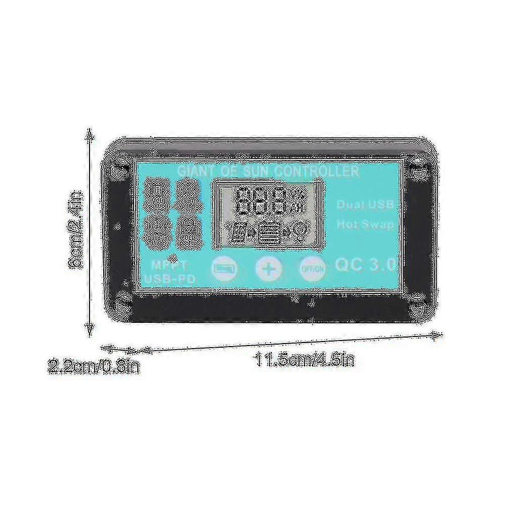 Mppt Solar Charge Controller Multiple Protection Solar Solar Qc3.0 Controller With Lcd Screen(30a)