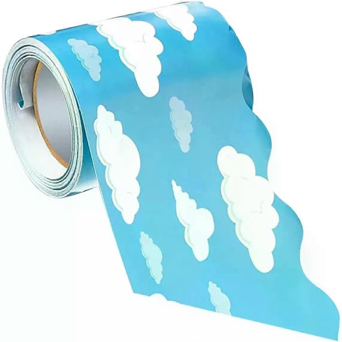 Pattern Pvc Bulletin Board Trim Border Sticker for Office