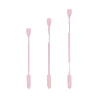 Retractable Cosmetic Spatula Spoon with Food Grade Silicone Flexible Tip