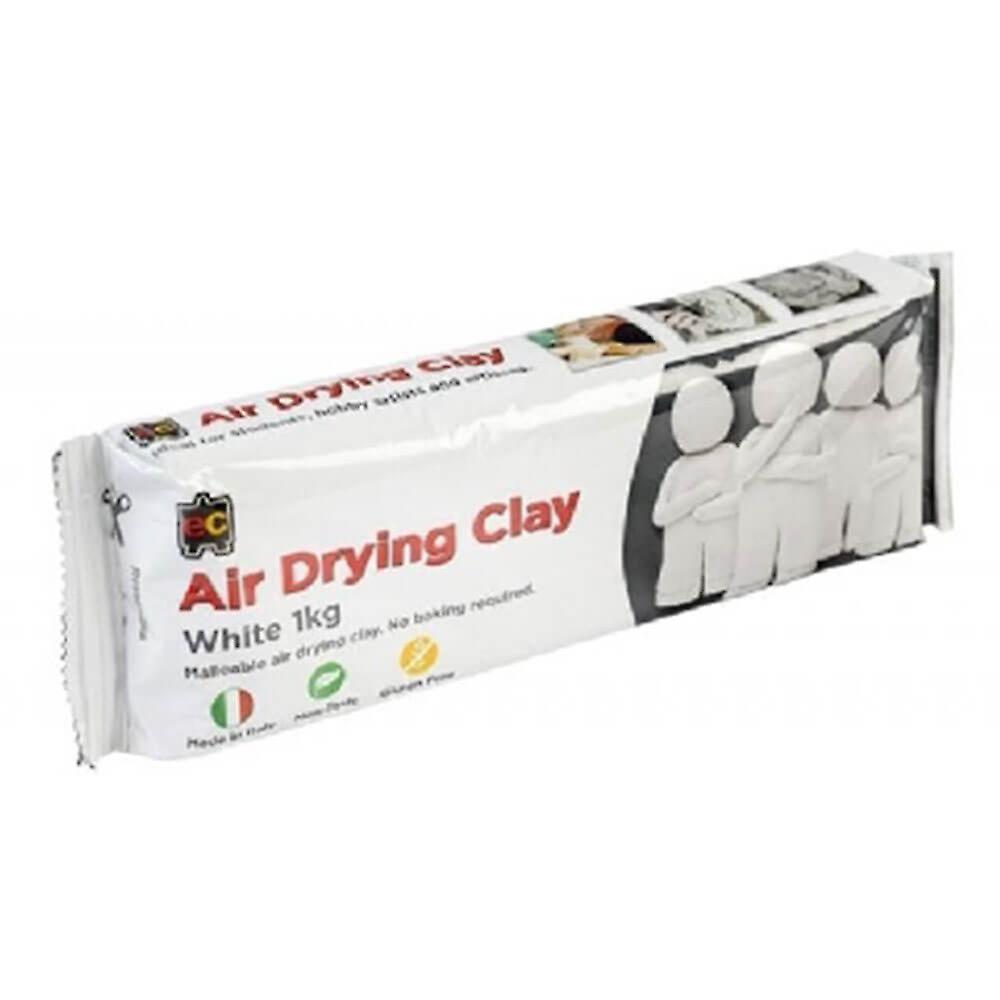Educational Colours Air Drying Quality Ready To Use Modelling Clay White 1kg