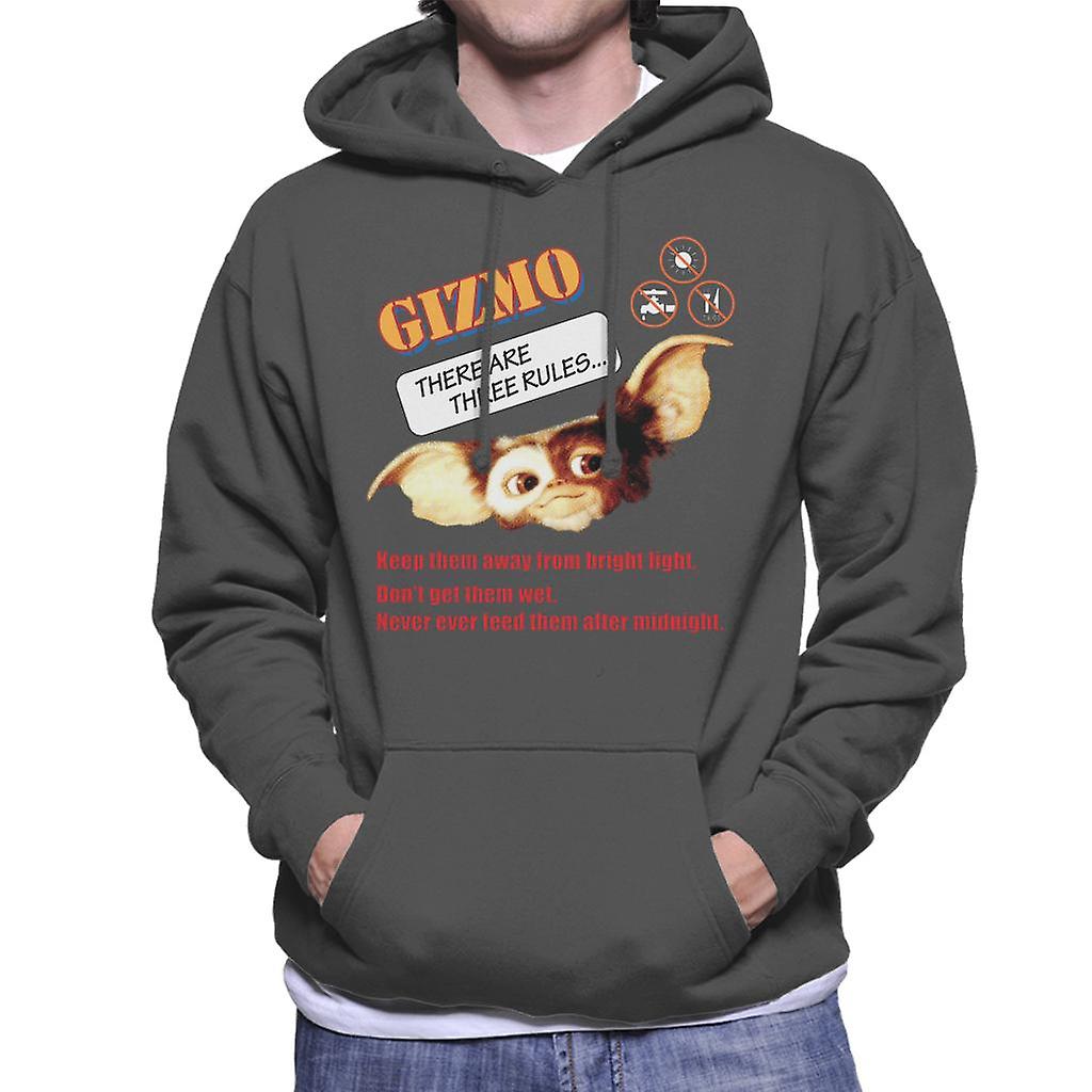 Gremlins Gizmo There Are Three Rules Men's Hooded Sweatshirt