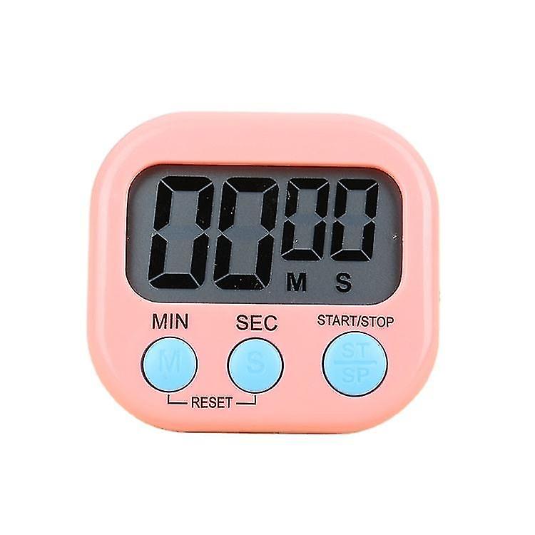 Digital Kitchen Timer 2 Packs, Multifunctional Electronic Timer, Learning Management Timer Magnetic Digital Timers For Kitchen(pink)