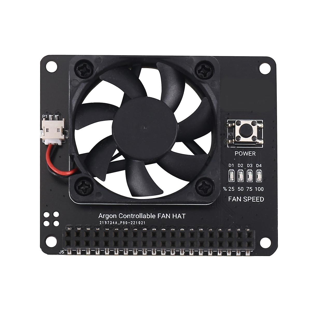 Argon FAN HAT for 4B 3B+ 3B PWM Software Control Fan Function Power Button Fit for Argon NEO Case f