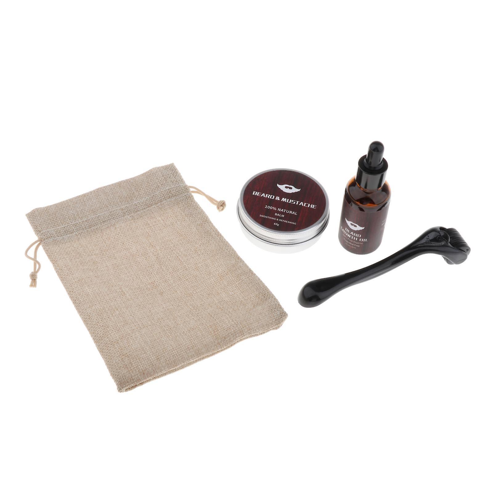 Beard Growth Kit Titanium Roller for Men Dermaroller Men Grooming Kit