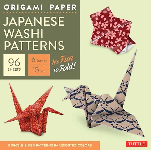Origami Paper Japanese Washi Patterns 6 96 Sheets Paperback Book