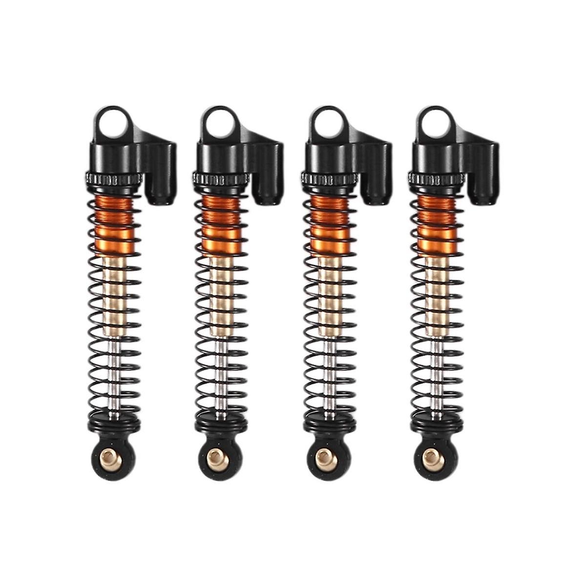 アキシャルSCX24 AX24 1/24 RCクローラーカーアップグレードパーツ用4個53mm拡張メタルダンパー、3