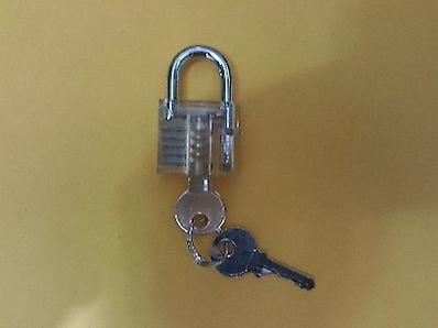 Locksmith Tension Wrench Tool , Broken Key Extractor Tools With Transparent Practice Pick Lock Combination