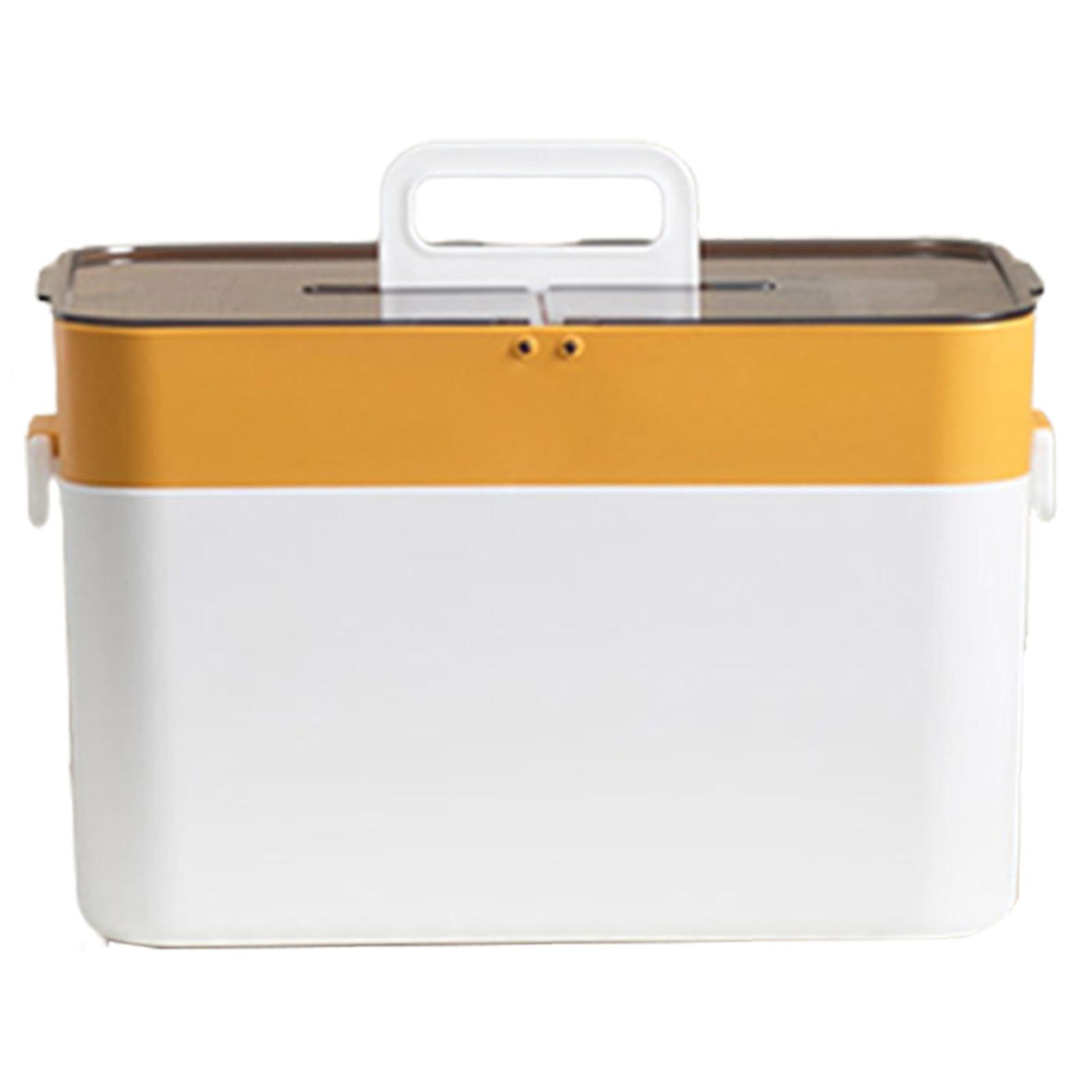 Empty First Aid Kit Storage Case Large Capacity Clear Window Box For First Aid Kit Emergency Cosmetics