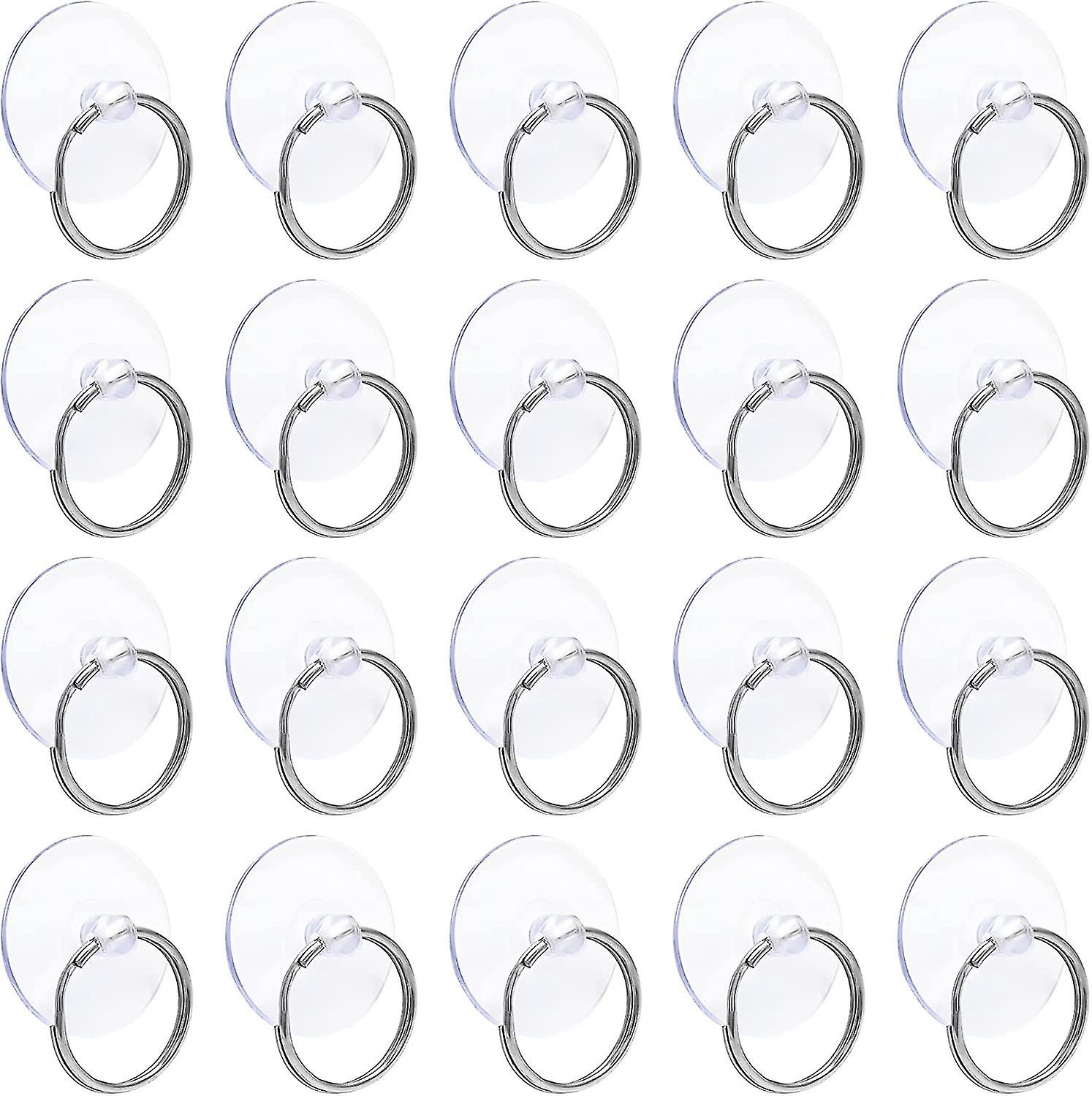 20-pack Suction Cup Hooks With Loops