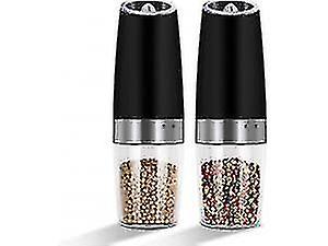 Electric Gravity Pepper And Salt Grinder Mill, Automatic Electric Pepper Mil Grinder With Adjustable