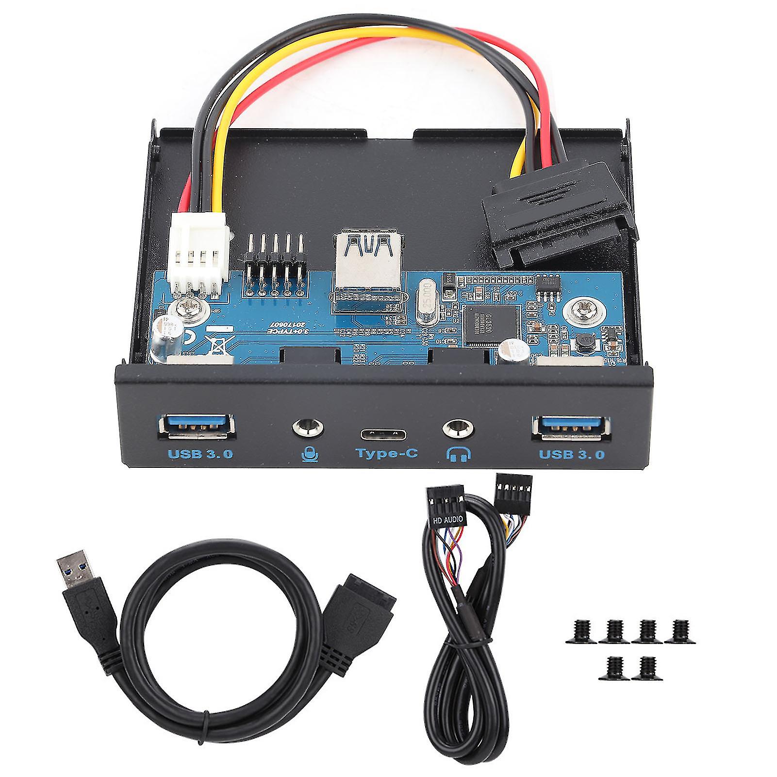 Lecteur de disquette USB 3.1 3,5 pouces à vitesse de transmission de 5 Gbit/s, panneau avant