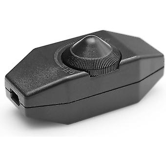 1-60w Led Dimmer Dimmer Dimmbar (Drehdimmer) Led Dimmbar, Ein / Aus, 220-230V, Ce Inline-Schalter, Schwarz