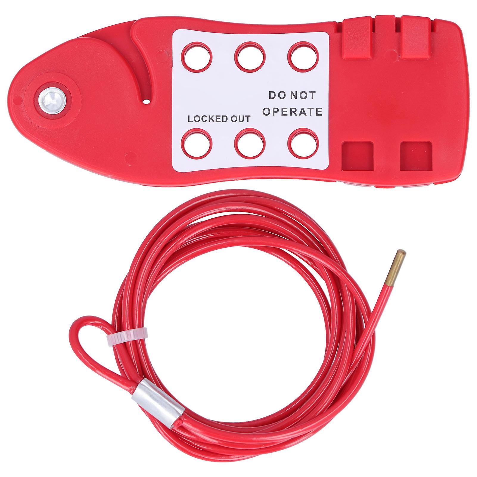 Cable Lockout Portable Wear Resistant High Temperature Resistance Nylon Security Cable Lock