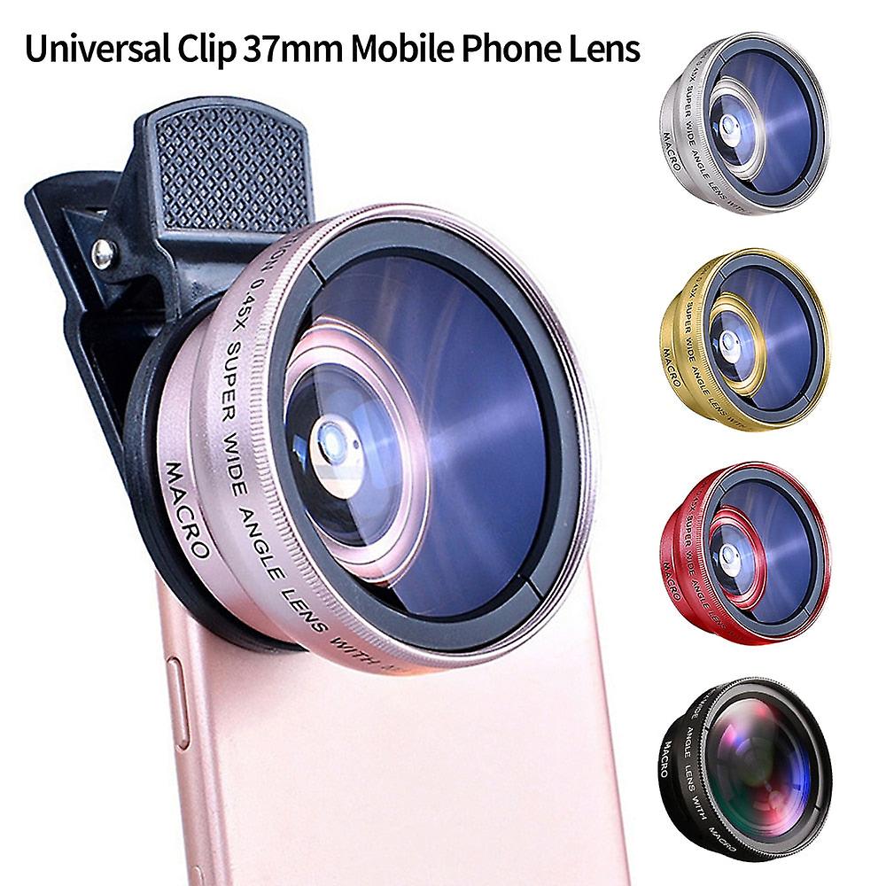 2 In 1 Super Wide Angle Lens Mobile Phone Macro Hd Camera Lens For Iphone 13 12 11 8 Xs Huawei Xiaomi Samsung Macro Fisheye Lens