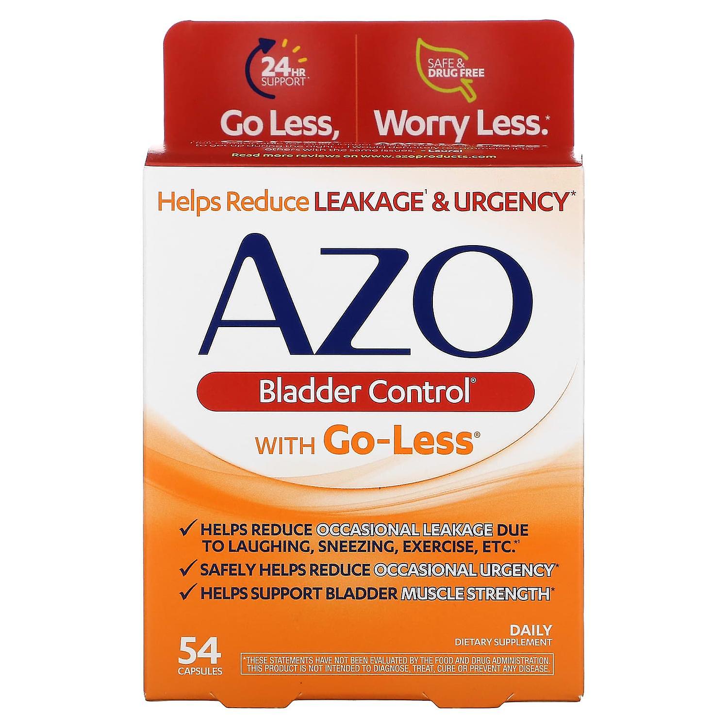 Azo, Bladder Control with Go-Less, 54 Capsules