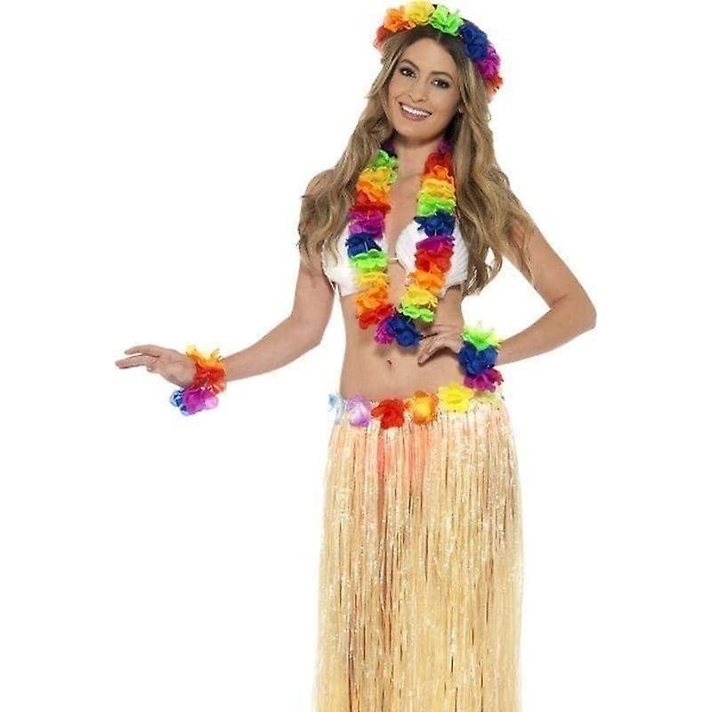 Rainbow Hawaiian Set Adult Multi 44592