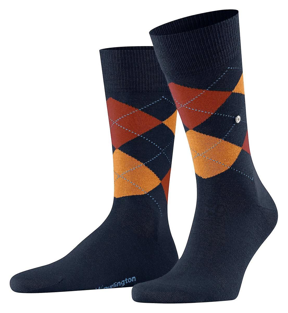 Burlington Edinburgh Socks - Navy