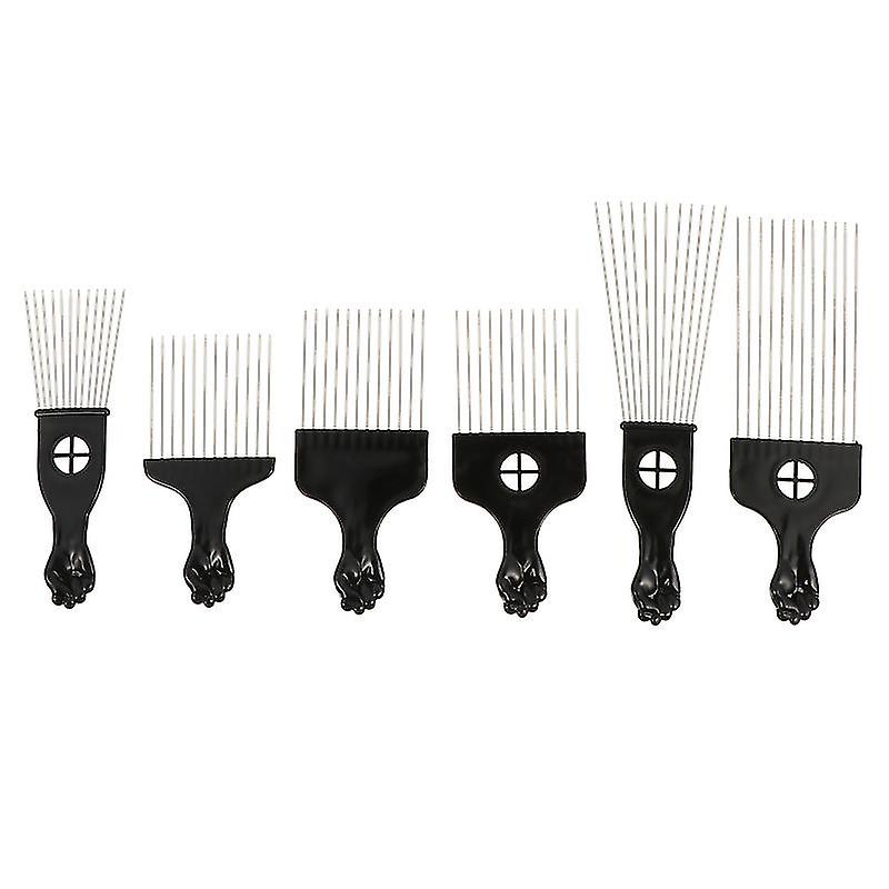 6pcs Afro Comb For Men