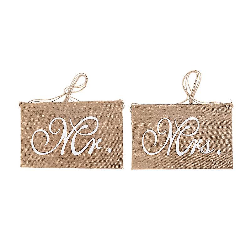 Burlap Hanging Adornment For Wedding Decor