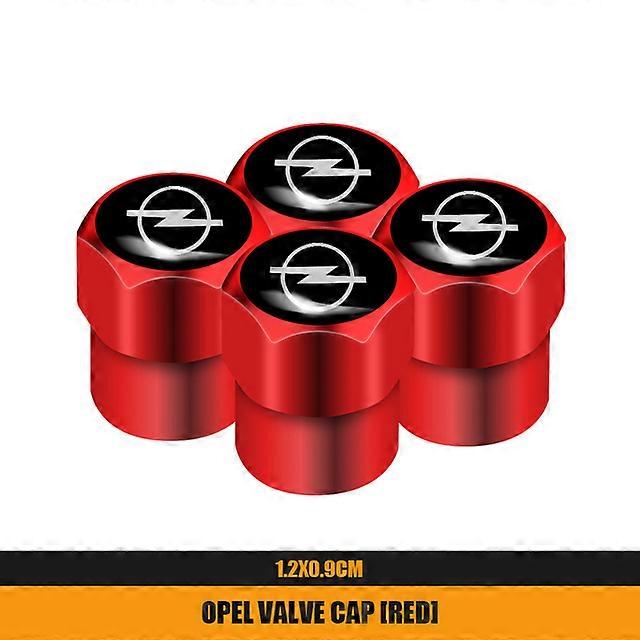 4PCS Metal Alloy Car Wheel Tire Valve Stem Caps For Opel Corsa Astra Insignia Vectra Zafira Meriva Mokka Grandland Vivaro shry