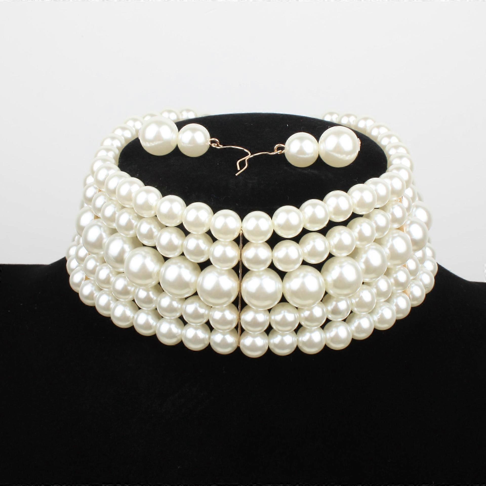 Mult-layer Pearl Necklace