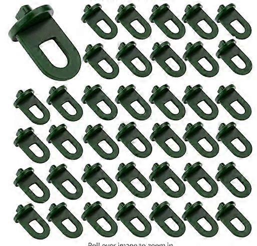 50 pcs Greenhouse Hangers Plastic Plant Hooks Shade Cloth Clip Garden Accessory Compatible with Palram Greenhouse (Green)