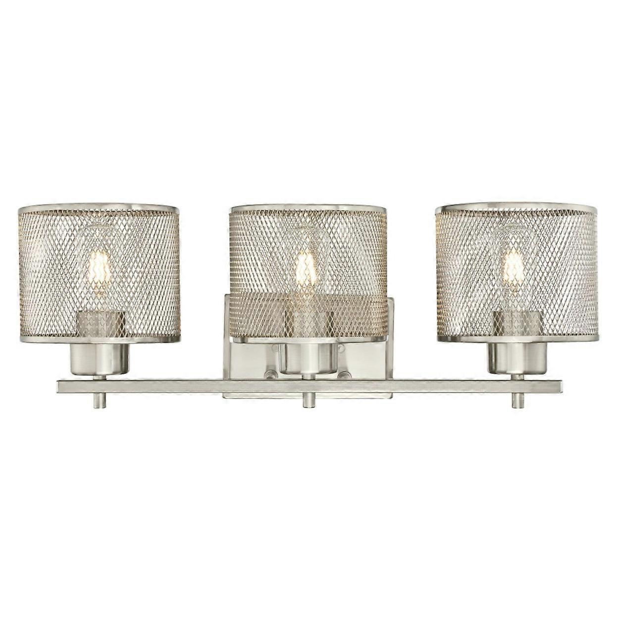 Wall lamp Morrison Nickel brushed three-flame