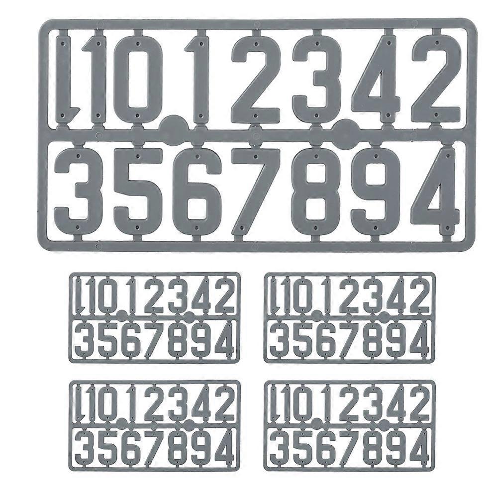 5PCS Plastic Beehive Digital Card Number Sign Frame Beekeeping Marking Board Black