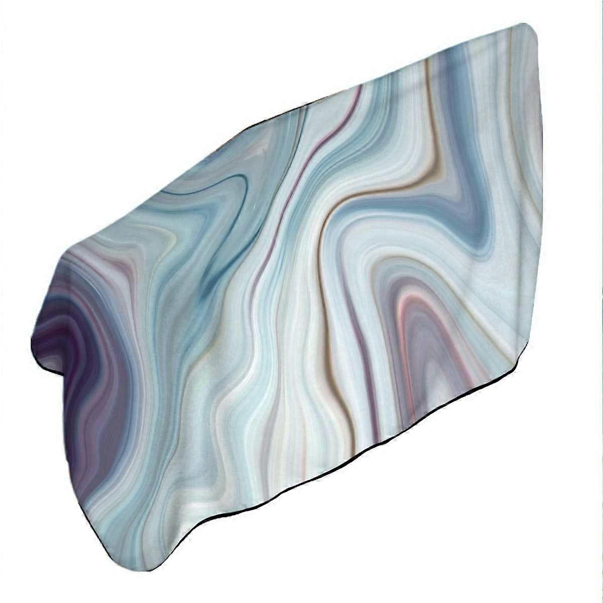 Blue Hues Marble Microfiber Beach Towel
