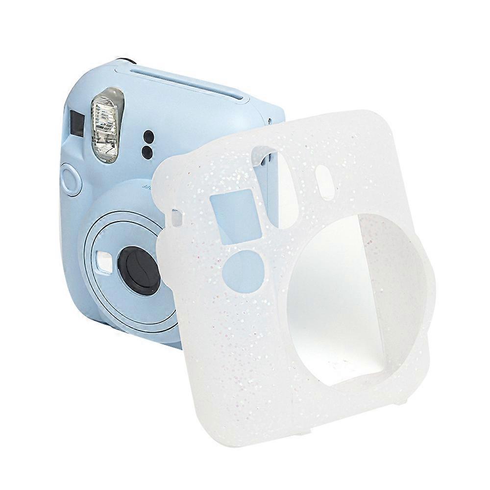 For Fujifilm Instax Mini 12 Soft Shell Camera Bag Glitter Pink