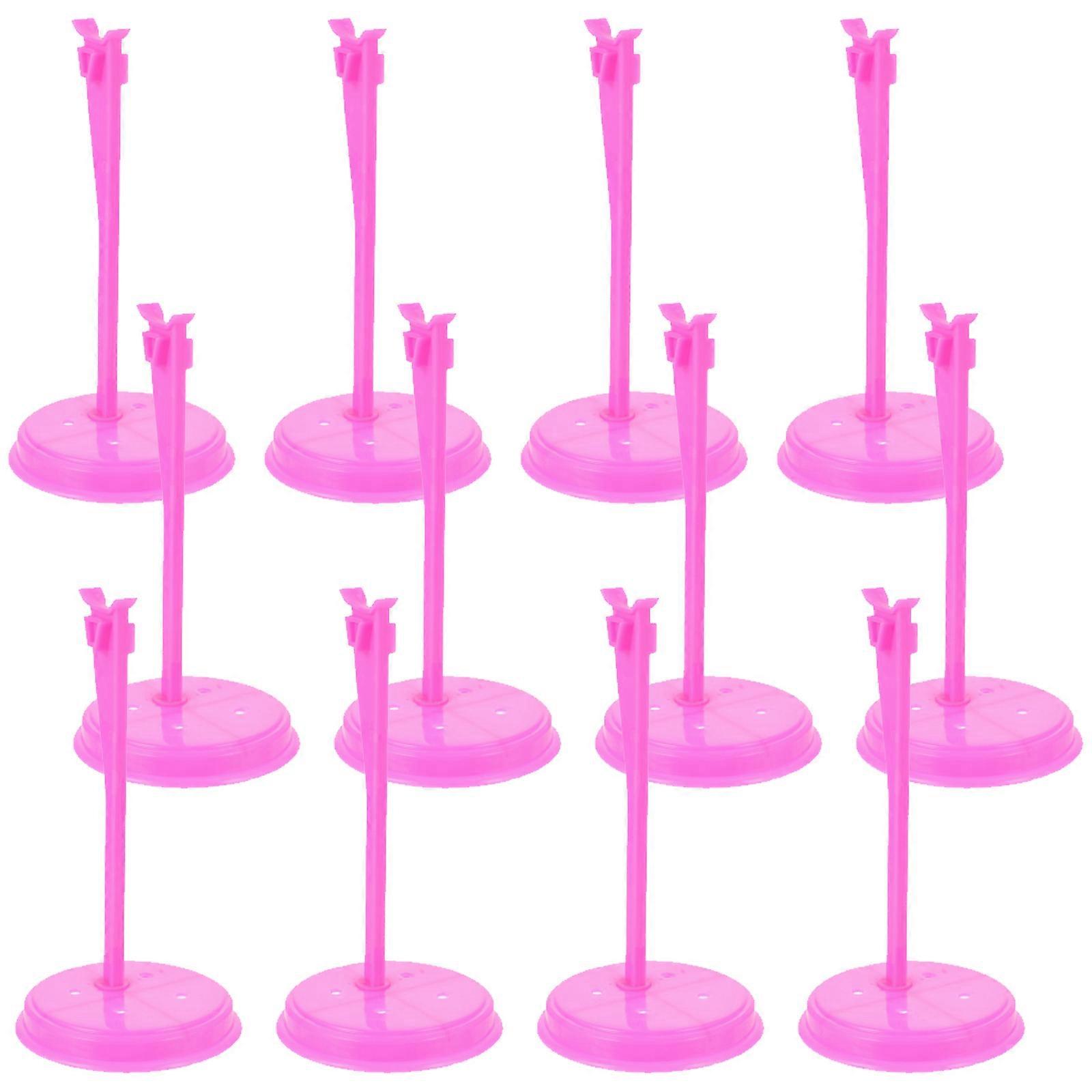 12pcs Doll Figures Stand Doll Support Rack Display Rack for Window Doll Decor (Random Color)