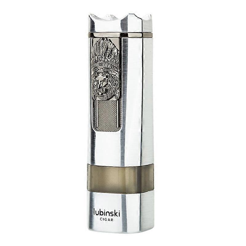 Robinson Multi-Function Lighter Blue Flame Direct Punch With Cigarette Holder Tapper Gift Box Lubinski Lighter