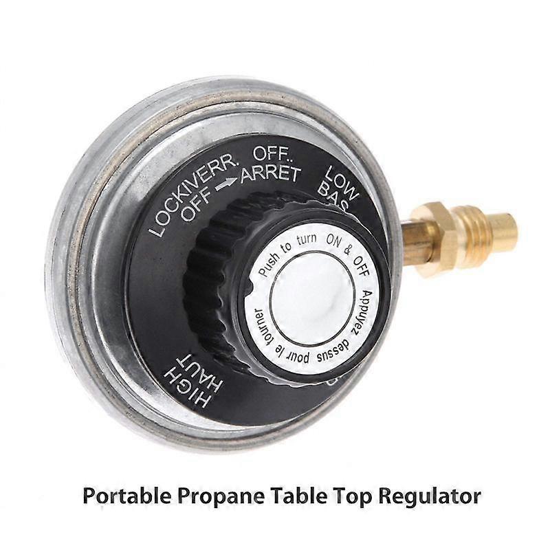 Adjustable Low Pressure Propane Gas Regulator – Replacement Part For Grills, 47600 BTU, 6”-18” WC